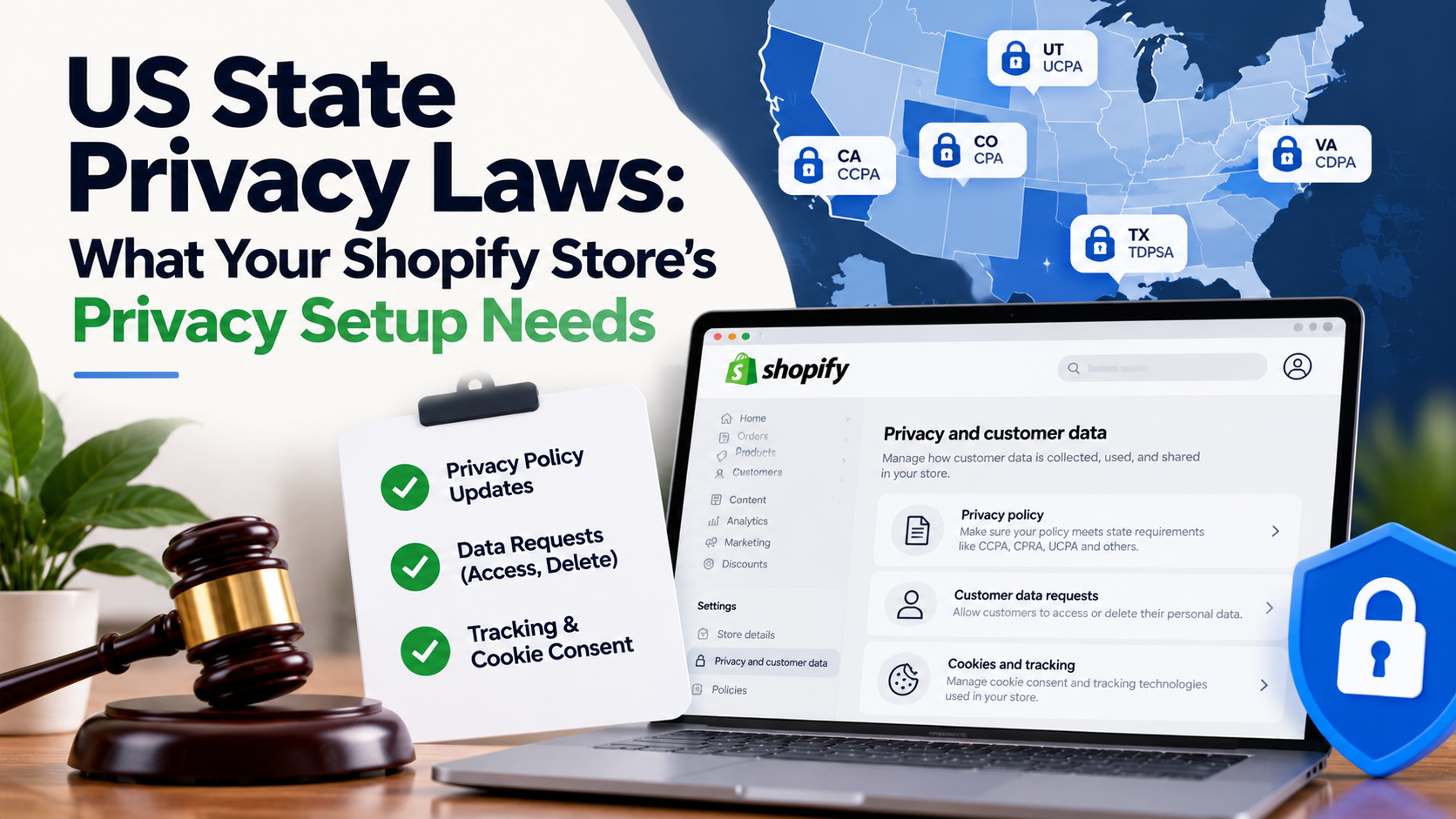 US State Privacy Laws: What Your Shopify Store's Privacy Setup Needs